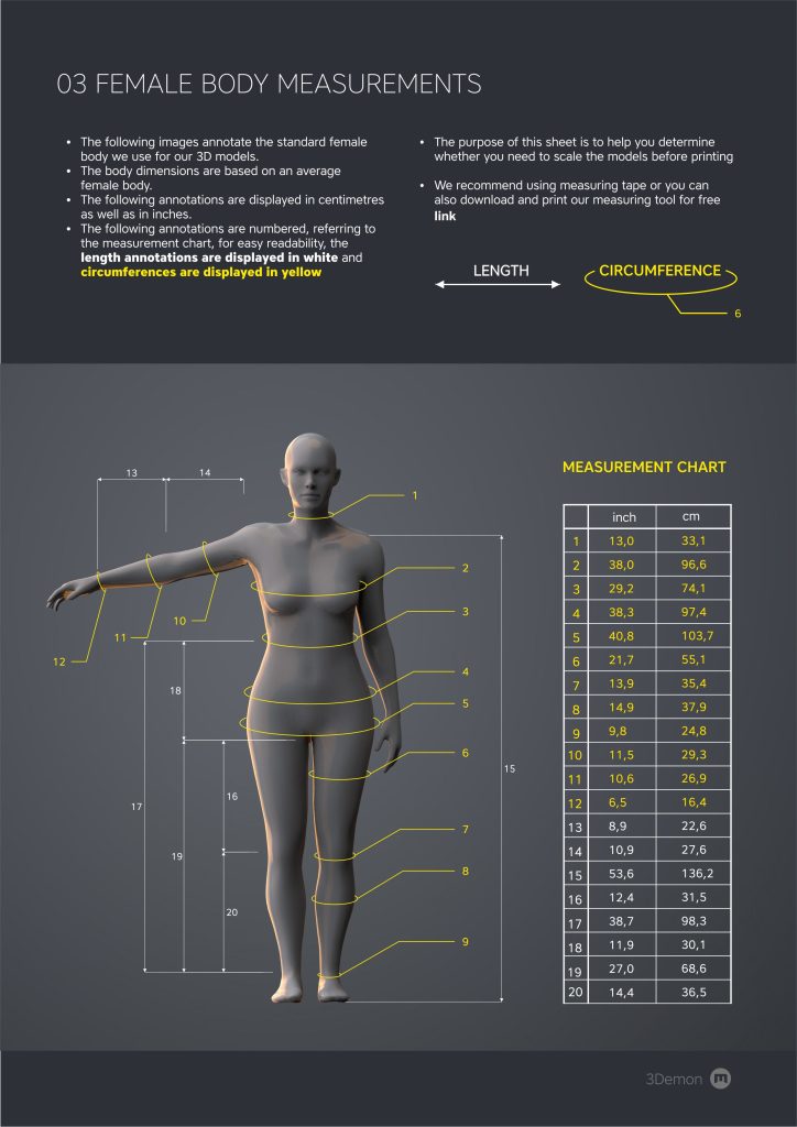 Sizing a 3D printable model for cosplay – 3Demon